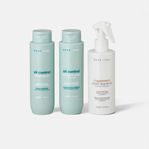 Kit Controle de Oleosidade Braé Stages Shampoo 250ML + Condicionador 250ML + Leave-in Spray 260ML