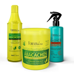 Kit Cachos Pós Praia com Shampoo 500ml, Máscara de Hidratação 950g e Umidificador 300ml Forever Liss