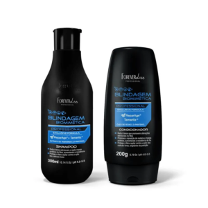 Kit Shampoo 300ml e Condicionador 200g Blindagem Capilar Forever Liss