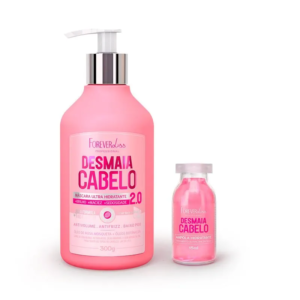 Kit Desmaia Cabelo 2.0 com Máscara 300g e Ampola Hidratante 15ml Forever Liss