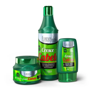 Kit Cresce Cabelo com Shampoo 500ml, Máscara 250g e Leave-in 140g Forever Liss