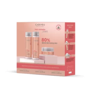 Kit Home Care Shampoo + Condicionador 250ml e Máscara 200ml Professional Essentials Hair Remedy Cadiveu