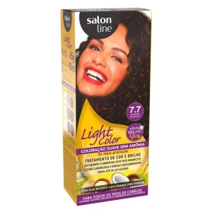 Coloração Light Color Marrom Dourado 7.7 Salon Line