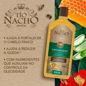 Shampoo Fortalecedor Ervas Milenares Antiqueda Tio Nacho 415ml