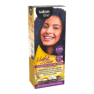 Coloração Light Color 1.110 Preto Azulado Intenso Salon Line