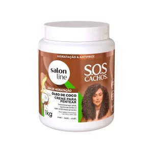 Creme para Pentear SOS Cachos Coco Tratamento Profundo Salon Line 1kg