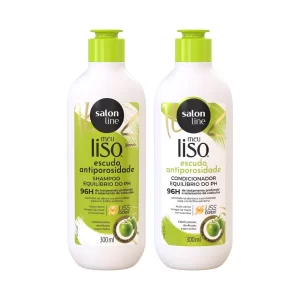 Kit Shampoo + Condicionador 300ml Meu Liso Antiporosidade