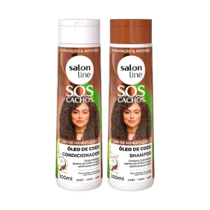 Kit Shampoo e Condicionador SOS Cachos Coco 300ml Salon Line