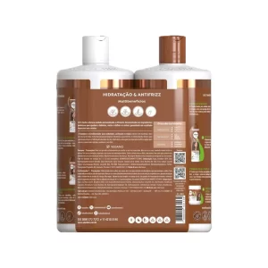 Kit com Ativador de Cachos 1L + Máscara de Hidratação 500g + Shampoo e Condicionador SOS Cachos Coco Salon Line 1L