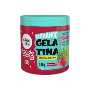 Gelatina Morango #todecacho Kids Desembaraçante 550g Salon Line