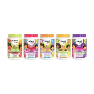 Combo 5 Creme para Pentear de Frutas 1kg cada Salon Line