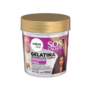 Gelatina SOS Cachos Manteiga de Karité 400g Salon Line