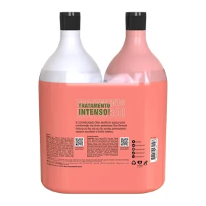 Kit Cronograma capilar + Shampoo e Condicionador Turbinado 1L Salon Line