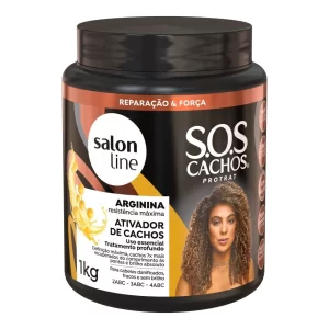 Ativador de Cachos SOS Cachos Arginina Reconstrução Salon Line 1kg