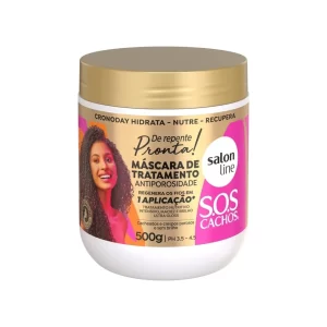 Máscara de Tratamento SOS Cachos De Repente Pronta 500g Salon Line