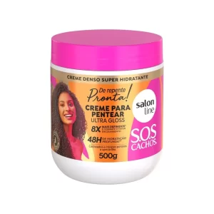 Creme para Pentear SOS Cachos De Repente Pronta 500g Salon Line