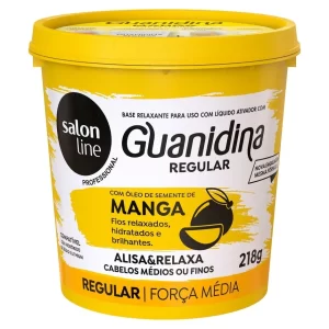 Guanidina Óleo Semente de Manga Alisa e Relaxa 218gr Salon Line