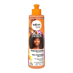 Gel Controle de Frizz SOS Cachos Óleo de Manga Salon Line 300ml