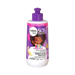 Creme Para Pentear SOS Cachos Kids Super Óleos 300ml Salon Line