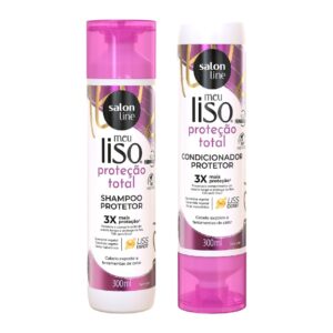 Kit Shampoo e Condicionador 300ml Meu Liso Proteção Total Salon Line