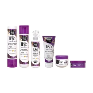 Kit Meu Liso Antifrizz com Gel e Balm Salon Line