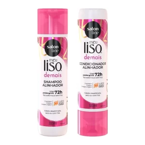 Kit Shampoo e Condicionador Meu Liso Demais Salon Line