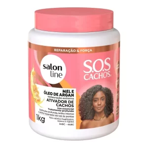 Ativador de Cachos SOS Cachos Mel e Óleo de Argan 1kg Salon Line