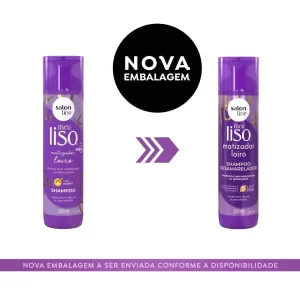 Shampoo Meu Liso Matizador Loiro Salon Line 300ml