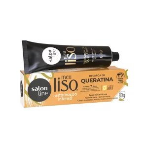 Recarga de Queratina Meu Liso Restauração Intensa 80g Salon Line