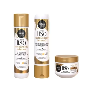 Tratamento Restauração Intensa Meu Liso 3 produtos Vegano Salon Line