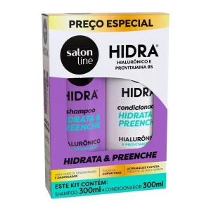 Kit Shampoo e Condicionador Hidra Hialurônico Salon Line 300ml