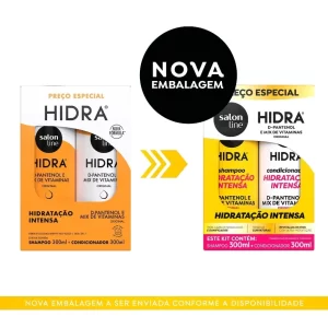 Kit Shampoo e Condicionador Hidra D-Pantenol e Mix de Vitaminas Salon Line 300ml