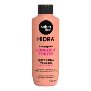 Kit Shampoo e Condicionador Hidra Longos e Fortes 300ml Salon Line