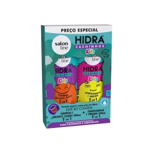 Kit Shampoo e Condicionador Hidra Kids Cachinhos 300ml Salon Line