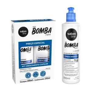 Kit SOS Bomba Original 200ml com Ativador de Cachos Salon Line