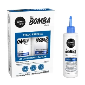 Kit SOS Bomba Original 200ml + Tônico Crescimento acelerado 100ml Salon Line