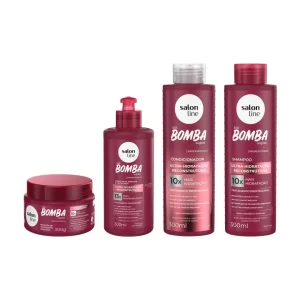 Kit Completo SOS Bomba Ultra-Hidratação Reconstrutora Salon Line