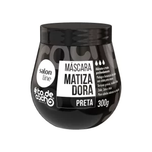 Máscara Matizadora #todecacho Preta 300g Salon Line