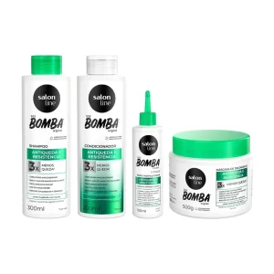 Kit Completo SOS Bomba Antiqueda 4 produtos Salon Line