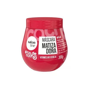 Máscara Matizadora #todecacho Vermelho Cereja 300g Salon Line