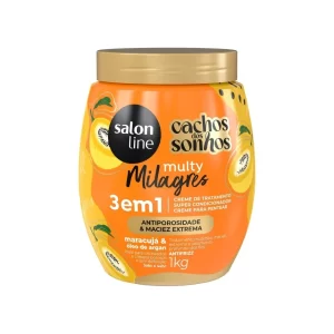 Creme de Tratamento Maracujá 3 em 1 Cachos dos Sonhos Multy Milagres 1kg Salon Line