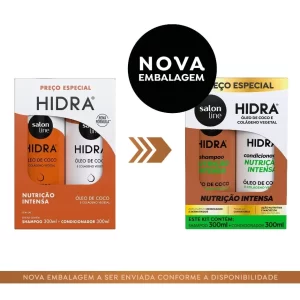 Kit com Shampoo, Condicionador, Ativador de Cachos Hidra Coco 300ml + Máscara SOS Hidratação Turbinada Salon Line 1kg