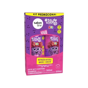 Kit Shampoo e Condicionador Uva #todecacho Kids Salon Line