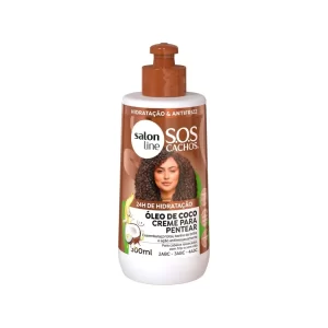 Creme para Pentear S.O.S Cachos Coco Tratamento Profundo 300ml Salon Line