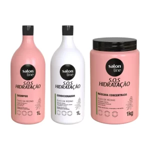 Kit Hidratação Turbinada Rícino ( Shampoo, Condicionador e Máscara )