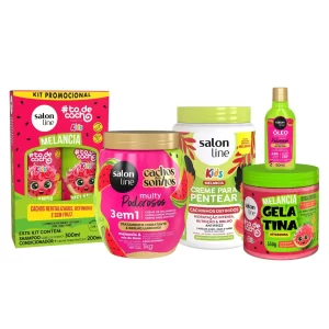 Kit Melancia Cachos com 6 produtos Salon Line