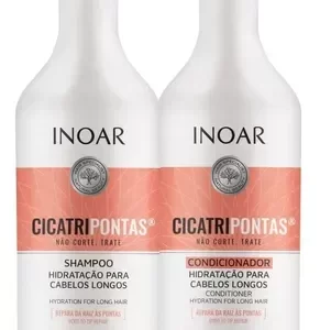 Kit Inoar Cicatripontas Shampoo e Condicionador de 1 Litro