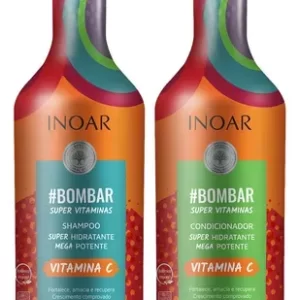 Kit Inoar Bombar Shampoo e Condicionador 1 Litro