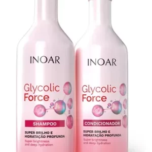 Inoar Kit Glycolic Force Shampoo 1Litro e Condicionador 800ml