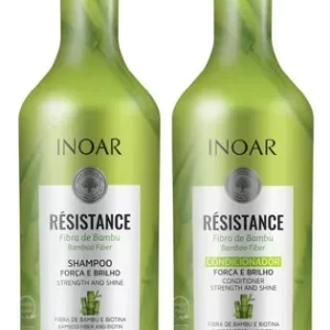 Kit Inoar Résistance Fibra de Bambu Shampoo e Condicionador 1 Litro